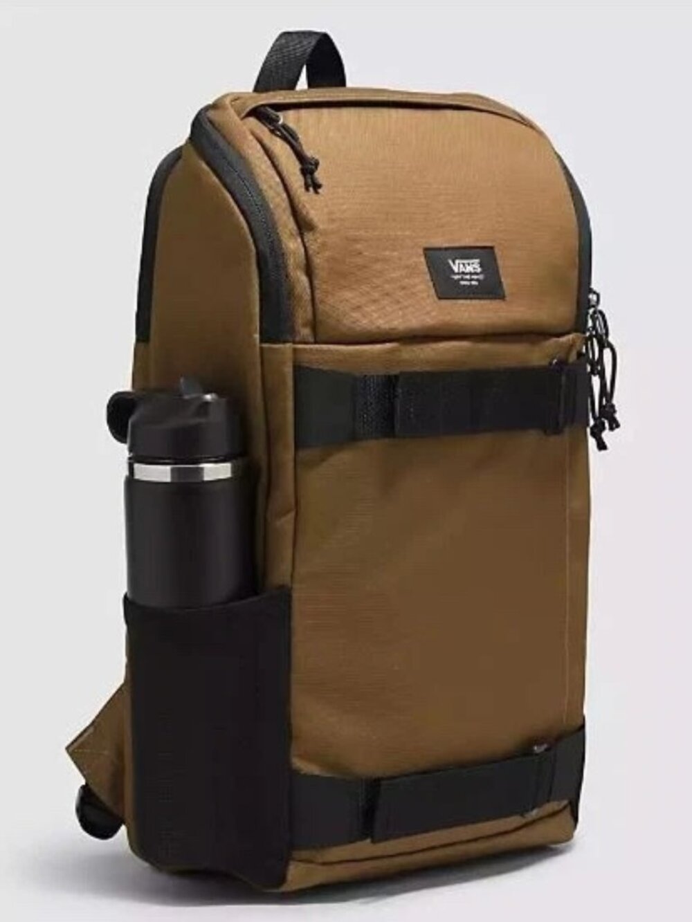 Vans Obstacle Skatepack Backpack Brown Sepia Black Travel School Bag 23L